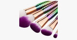 7 Piece Rainbow Mermaid Brush Set - FREE SHIP DEALS