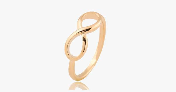 18k Gold Plated Infinity Ring