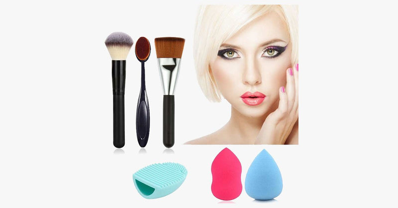 6 Piece Brush Sponge Combo - FREE SHIP DEALS