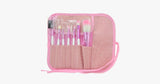 7 Piece Soft Pink Brush Set - FREE SHIP DEALS