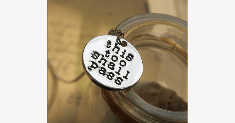 This Too Shall Pass Charm Necklace