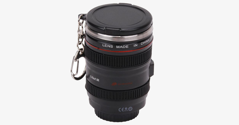 Mini SLR Camera Lens Shot Glass with Keychain - FREE SHIP DEALS