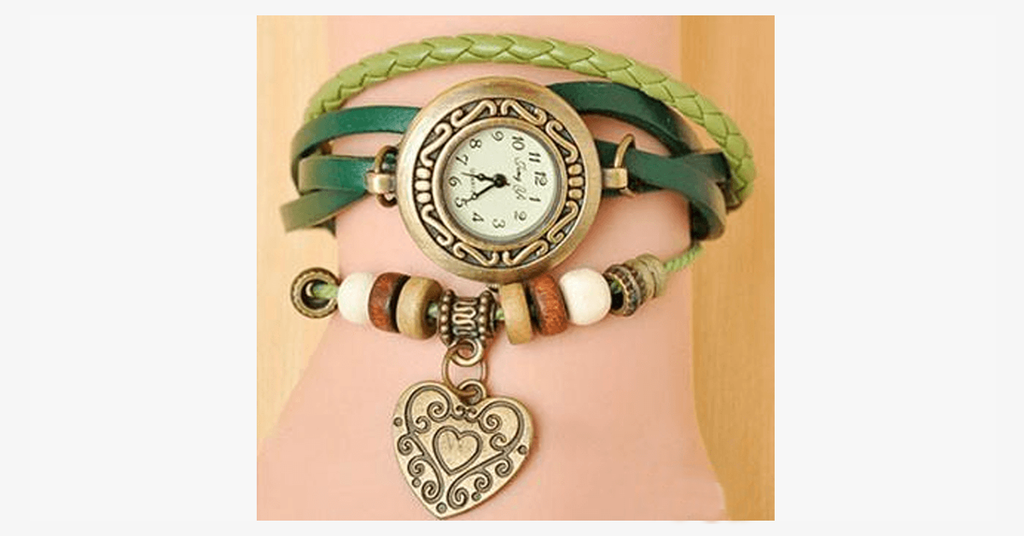 Heart Vintage Wrap Watch - FREE SHIP DEALS